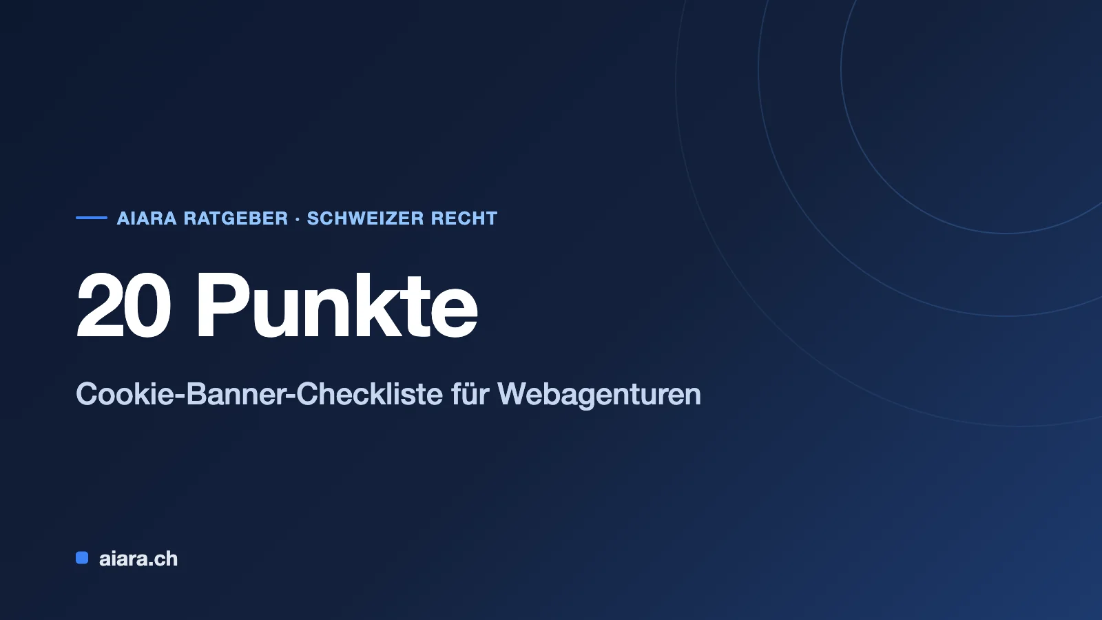 Cookie-Banner-Checkliste für Webagenturen: 20 Punkte vor jedem Kunden-Launch