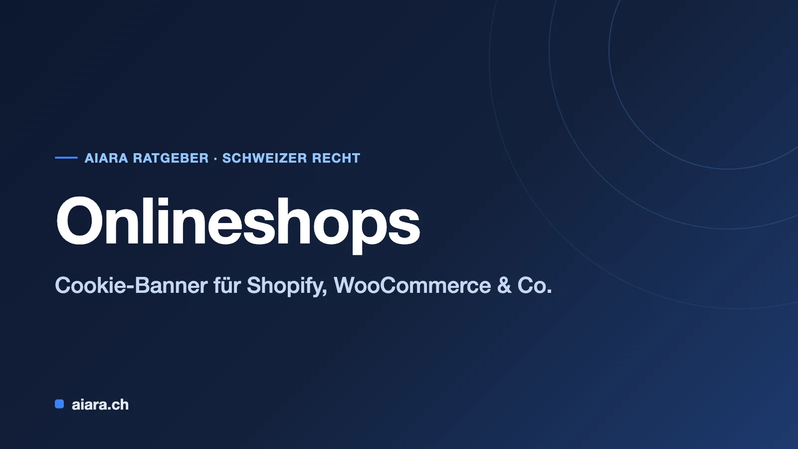 Cookie banner per negozi online in Svizzera: configurare correttamente Shopify, WooCommerce & Co.
